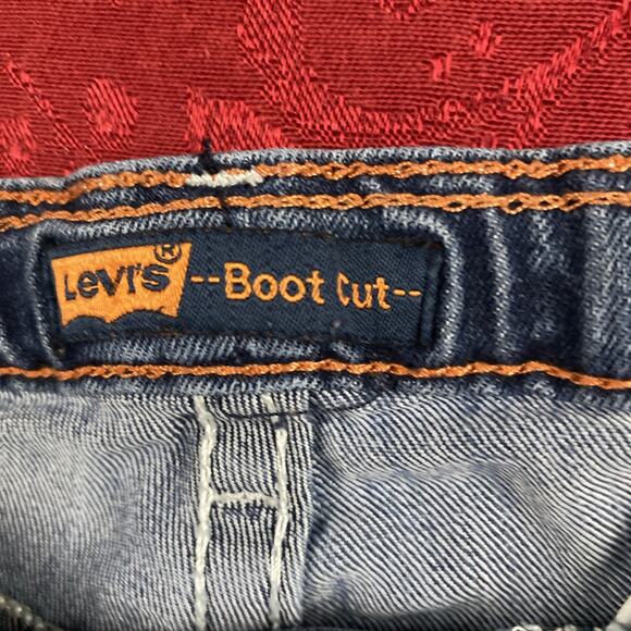 Levi's Bootcut Jeans Girls 12 Reg Adjustable Waistband Stretch Denim Flap Pocket - Picture 6 of 12